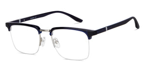 Blue Rectangle Full Rim Unisex Eyeglasses by Lenskart Air-147111