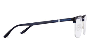 Blue Rectangle Full Rim Unisex Eyeglasses by Lenskart Air-147111
