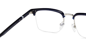 Blue Rectangle Full Rim Unisex Eyeglasses by Lenskart Air-147111