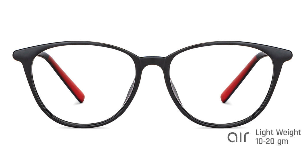 Black Cat Eye Full Rim Women Eyeglasses by Lenskart Air-147119