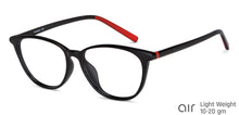Load image into Gallery viewer, Black Cat Eye Full Rim Women Eyeglasses by Lenskart Air-147119