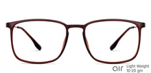 Load image into Gallery viewer, Brown Square Full Rim Unisex Eyeglasses by Lenskart Air-147429
