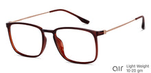 Load image into Gallery viewer, Brown Square Full Rim Unisex Eyeglasses by Lenskart Air-147429