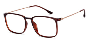 Brown Square Full Rim Unisex Eyeglasses by Lenskart Air-147429