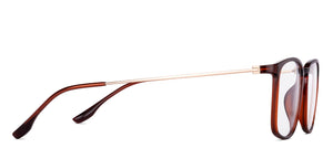 Brown Square Full Rim Unisex Eyeglasses by Lenskart Air-147429