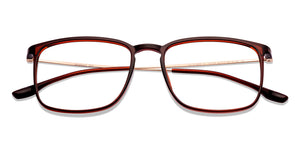 Brown Square Full Rim Unisex Eyeglasses by Lenskart Air-147429