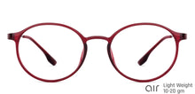 Load image into Gallery viewer, Maroon Round Full Rim Unisex Eyeglasses by Lenskart Air-147435