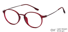 Load image into Gallery viewer, Maroon Round Full Rim Unisex Eyeglasses by Lenskart Air-147435