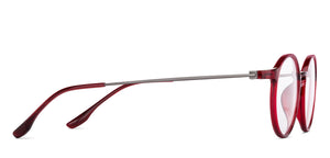 Maroon Round Full Rim Unisex Eyeglasses by Lenskart Air-147435