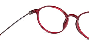 Maroon Round Full Rim Unisex Eyeglasses by Lenskart Air-147435