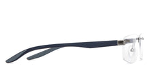 Load image into Gallery viewer, Black Rectangle Rimless Unisex Eyeglasses by Lenskart Air-147446