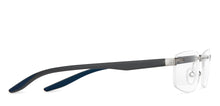 Load image into Gallery viewer, Gunmetal Rectangle Rimless Unisex Eyeglasses by Lenskart Air-147447