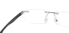 Load image into Gallery viewer, Gunmetal Rectangle Rimless Unisex Eyeglasses by Lenskart Air-147447