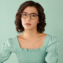 Load image into Gallery viewer, Green Square Full Rim Unisex Eyeglasses by Lenskart Air LA-147449