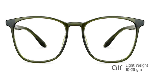 Green Square Full Rim Unisex Eyeglasses by Lenskart Air LA-147449