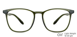 Green Square Full Rim Unisex Eyeglasses by Lenskart Air LA-147449