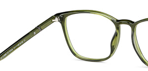 Green Square Full Rim Unisex Eyeglasses by Lenskart Air LA-147449
