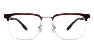 Maroon Rectangle Half Rim Unisex Eyeglasses by Lenskart Air-147451