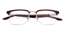 Load image into Gallery viewer, Maroon Rectangle Half Rim Unisex Eyeglasses by Lenskart Air-147451