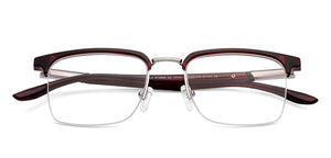Maroon Rectangle Half Rim Unisex Eyeglasses by Lenskart Air-147451