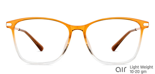 Brown Rectangle Full Rim Unisex Eyeglasses by Lenskart Air-148323