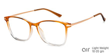 Load image into Gallery viewer, Brown Rectangle Full Rim Unisex Eyeglasses by Lenskart Air-148323