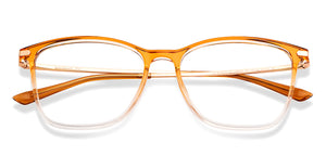 Brown Rectangle Full Rim Unisex Eyeglasses by Lenskart Air-148323