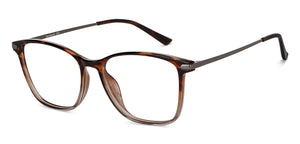 Brown Rectangle Full Rim Unisex Eyeglasses by Lenskart Air-148325