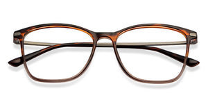 Brown Rectangle Full Rim Unisex Eyeglasses by Lenskart Air-148325