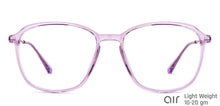 Load image into Gallery viewer, Purple Rectangle Full Rim Unisex Eyeglasses by Lenskart Air-148327