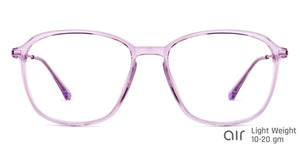 Purple Rectangle Full Rim Unisex Eyeglasses by Lenskart Air-148327