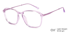 Load image into Gallery viewer, Purple Rectangle Full Rim Unisex Eyeglasses by Lenskart Air-148327