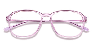 Purple Rectangle Full Rim Unisex Eyeglasses by Lenskart Air-148327