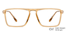 Load image into Gallery viewer, Brown Square Full Rim Unisex Eyeglasses by Lenskart Air-148330