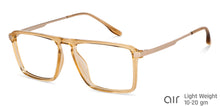Load image into Gallery viewer, Brown Square Full Rim Unisex Eyeglasses by Lenskart Air-148330