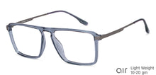 Load image into Gallery viewer, Blue Square Full Rim Unisex Eyeglasses by Lenskart Air-148331