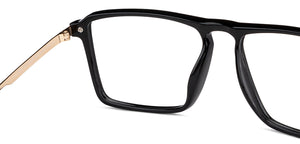 Black Square Full Rim Unisex Eyeglasses by Lenskart Air-148332