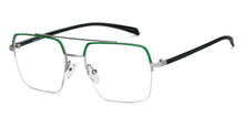 Load image into Gallery viewer, Green Square Half Rim Unisex Eyeglasses by Lenskart Air-148333