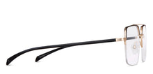 Load image into Gallery viewer, Black Square Half Rim Unisex Eyeglasses by Lenskart Air-148334