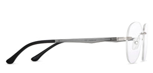 Silver Aviator Rimless Unisex Eyeglasses by Lenskart Air-148337