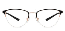Load image into Gallery viewer, Black Cat Eye Half Rim Unisex Eyeglasses by Lenskart Air-148342