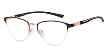 Load image into Gallery viewer, Black Cat Eye Half Rim Unisex Eyeglasses by Lenskart Air-148342
