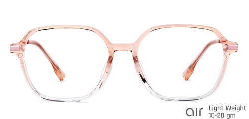 Brown Hexagonal Full Rim Unisex Eyeglasses by Lenskart Air-149000