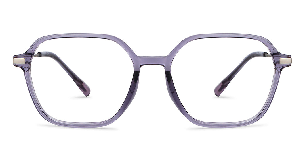 Purple Hexagonal Full Rim Unisex Eyeglasses by Lenskart Air-201341