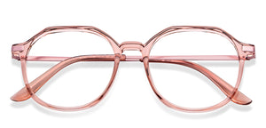 Pink Round Full Rim Unisex Eyeglasses by Lenskart Air-149010