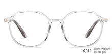 Load image into Gallery viewer, Transparent Round Full Rim Unisex Eyeglasses by Lenskart Air-149011