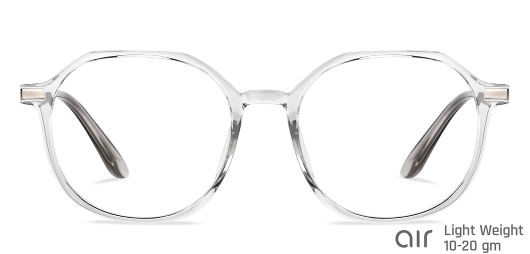 Transparent Round Full Rim Unisex Eyeglasses by Lenskart Air-149011