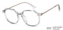 Load image into Gallery viewer, Transparent Round Full Rim Unisex Eyeglasses by Lenskart Air-149011