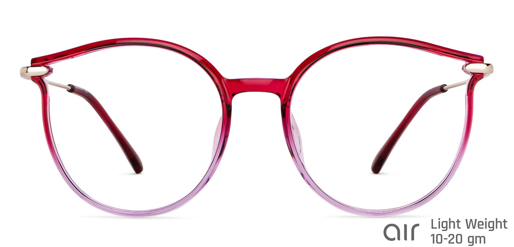 Maroon Cat Eye Full Rim Women Eyeglasses by Lenskart Air-149016