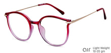 Load image into Gallery viewer, Maroon Cat Eye Full Rim Women Eyeglasses by Lenskart Air-149016